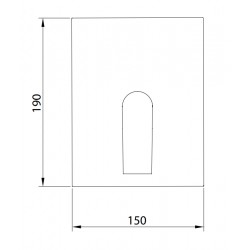 Grifo de ducha monomando para empotrar 1V iClever Vogue Xtreme EcoNature.