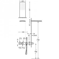 Kit ducha Termostática Class-Tres.