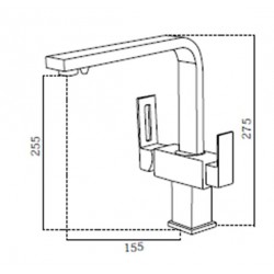 Grifo Monomando Cocina Osmo 3 vías Griferías Galindo.