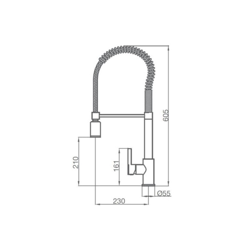 Grifo Cocina Eternal extraíble Grober Grifería.