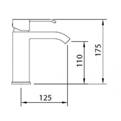 Monomando Lavabo Marina Evo Grifería Clever.