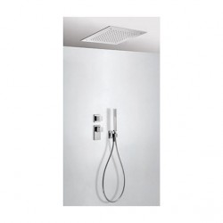 Kit ducha termostático empotrado 2 vías (ducha techo) Cuadro-Tres