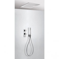 Kit ducha termostático empotrado 2 vías (ducha techo) Cuadro-Tres.