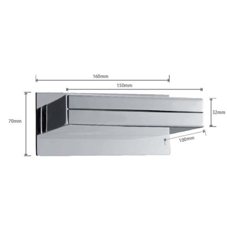 Rociador Cascada 16 cm IMEX Grifería.